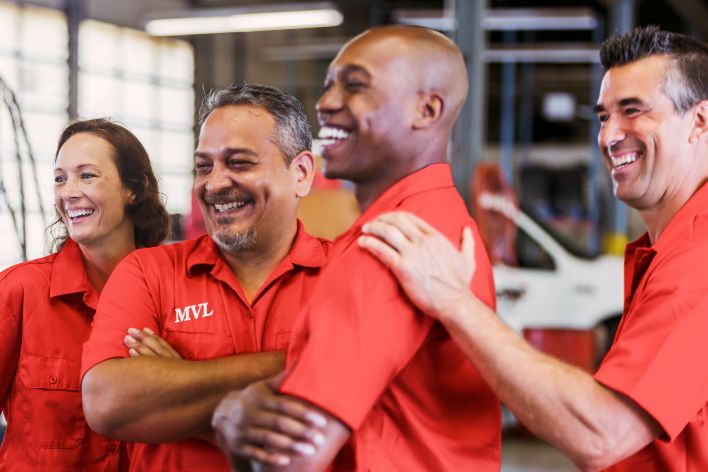 Smiling MVL truck coworkes
