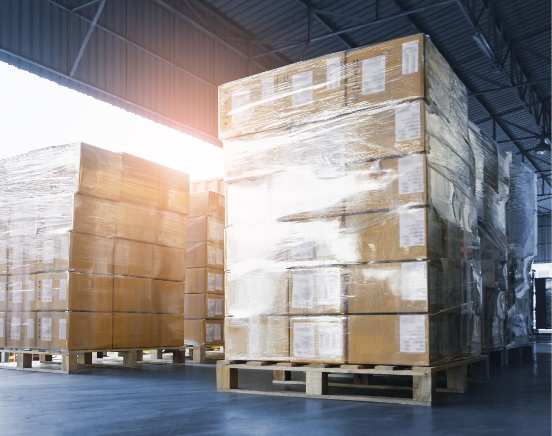 Pallets of goods prioritizing cargo