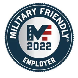2022 Military Friendly Employer badge